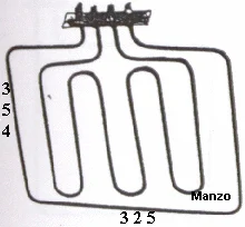 452448.00ON - RESIST.FORNO DOPPIA 800+1800W VEDI 453161