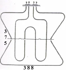 452720.00SM - RESISTENZA FORNO DOPPIA 1200+1400W