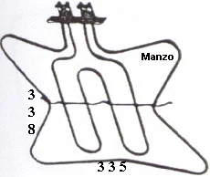 453081.00SV - RESISTENZA FORNO DOPPIA 800+1000W