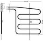 453114.00SM - RESIST.FORNO INF.2000W 364X324
