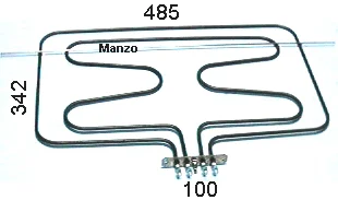 453165.00SR - RESISTENZA FORNO DOPPIA 1050+2000W MAXI ORIG