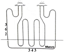 453357.00TG - RESIST.FORNO DOPPIA 1200+1500W ELIMINATO