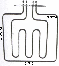 453440.00ZA - RESIST.FORNO DOPPIA EL