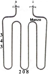 453878.00ZA - RESIST.GRILL 2000W