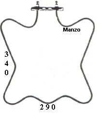 453881.00ZA - RESIST.FORNO SUP.1200W