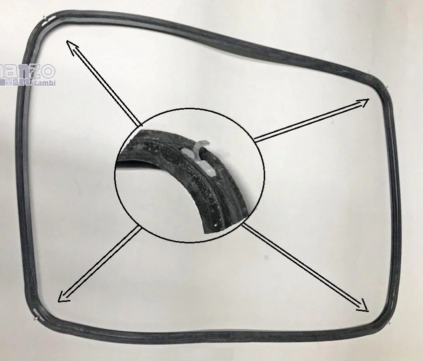 471516.03CY - GUARNIZIONE PORTA FORNO 430X340 SZ.B ORIG