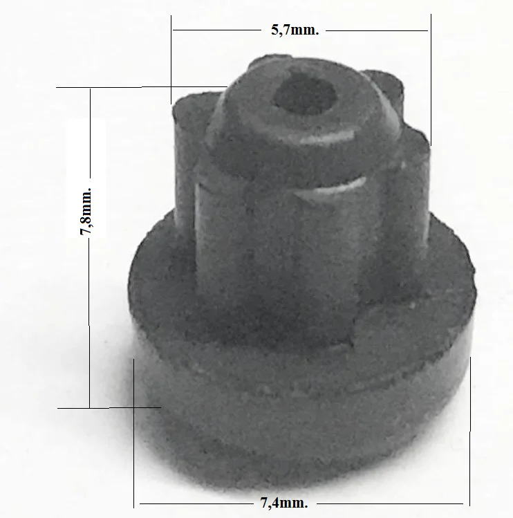 472034.00F7 - GOMMINO GRIGLIA  &Oslash; 5.7/7.4 H7.8