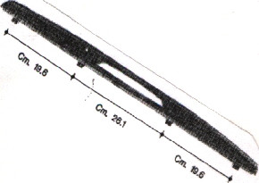 MANIGLIA FORNO 744MM. EL