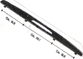MANIGLIA FORNO 744MM.    EL
