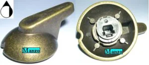 491587.33CY - MANOPOLA  &Oslash; 6MM. D+M+5MM. DORATA