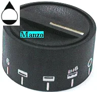 494909.15LO - MANOPOLA  &Oslash; 8MM. A-M+0 FORNO-GRILL
