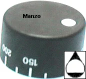 496833.15SE - MANOPOLA  &Oslash; 6MM. A+M-1MM. FORNO0-300
