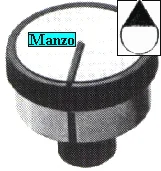 497700.12SV - MANOPOLA  &Oslash; 8MM. B-M+18 MM.