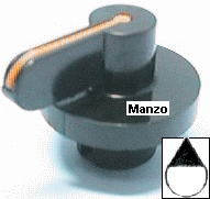 497830.15SM - MANOPOLA  Ø 6MM. B+M+12 MM.