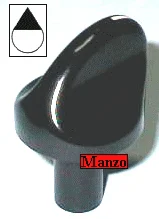 497833.12SM - MANOPOLA  &Oslash; 6MM. B+M+19MM. ELETTRICA