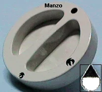 498001.11SR - MANOPOLA  &Oslash; 6MM. B+M+17 MM. GAS