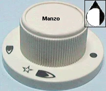 498020.11SR - MANOPOLA  &Oslash; 6MM. D+M-4 MM. GAS