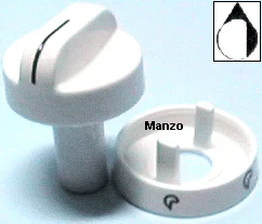 499110.11UR - MANOPOLA  &Oslash; 6MM. D+M+37 MM.GAS+GHIERA