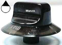 499622.15ZA - MANOPOLA  &Oslash; 6MM. B+M+12 MM.FORNO/ELET