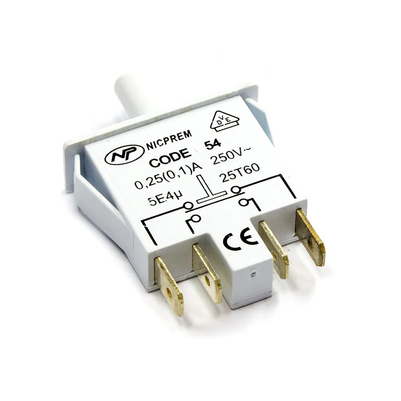 502250.00BK - PULSANTE LUCE A 4 CONT.82 TAST H.11M