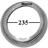 600655.00SL - SOFFIETTO OBLO SILOUETTE 2/S  &Oslash; 23.5