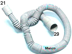 710162.00AV - TUBO SCARICO SPIRALATO EST.2.5MT. &Oslash; 21-29