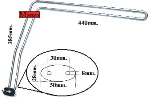 810418.00ME - RESISTENZA 2000W L/S 385X440