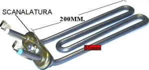 810466.00ME - RESISTENZA 1800W C/TERMOF. SCANAL CM20 ORDINARE