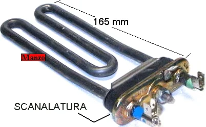 810467.03ME - RESISTENZA 1800W C/TERMOF. C/SCAN.165MM.