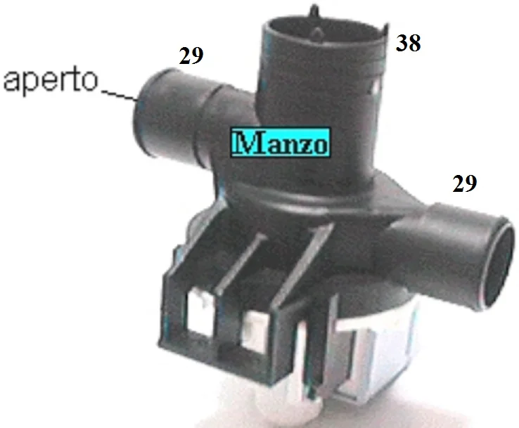820159.01CY - POMPA SCARICO 3 TUBI FORO APERTO