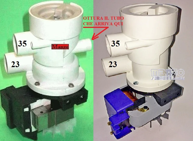 820403.03IN - POMPA SCARICO OTTURARE TUBO RECUPERO