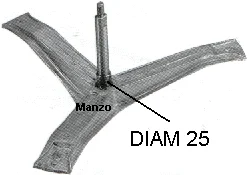 883501.03PH - SUPPORTO CESTO ASSE  &Oslash; 25