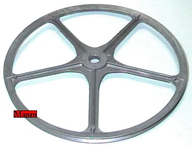 900155.00CY - PULEGGIA CESTO CIN/RIGATA H.MOZZO 2MM.