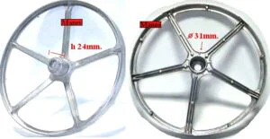 900409.00ME - PULEGGIA CESTO X CINGHIA RIGAT  &Oslash; 31 H.24