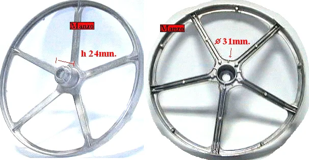 900409.00ME - PULEGGIA CESTO X CINGHIA RIGAT  &Oslash; 31 H.24
