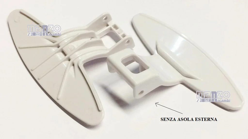 911331.11LG - MANIGLIA OBLO BIANCA SENZA ASOLA ADATTABILE