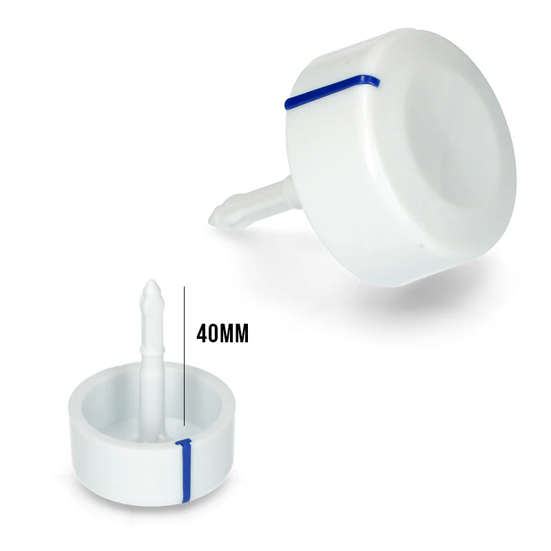 952379.13IG - MANOPOLA TIMER ASSE 40MM BIANCA