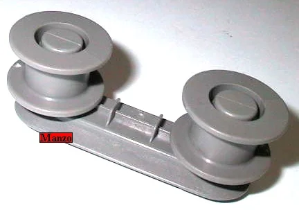 954819.13ZA - RUOTA CESTO L/S KIT GRIGIO