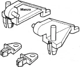 958050.00AE - SUPPORTO SPORTELLO KIT INFERIORE CLARA