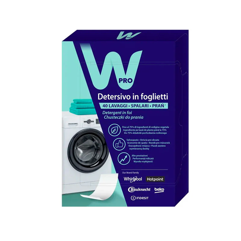 DETERSIVO IN FOGLI PER LAVATRICE